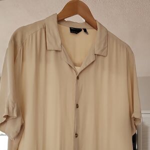ASOS Cream Button-down Shirt